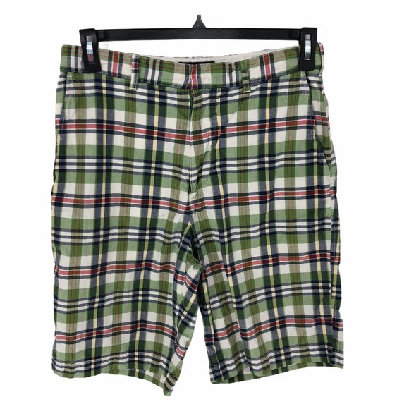 Abercrombie & Fitch Other - Abercrombie & Fitch Green Plaid 10" Chino Short 30
